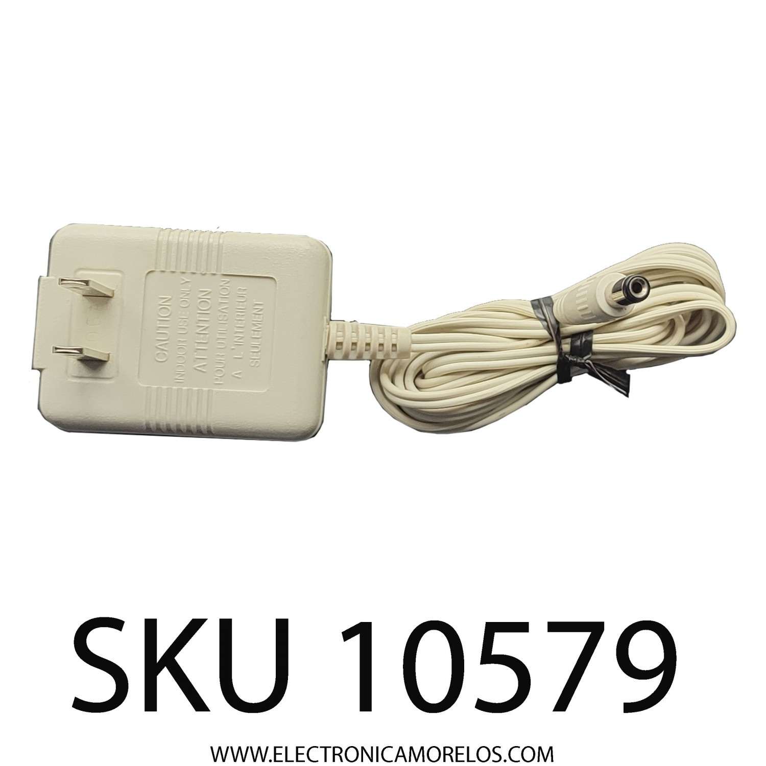 ADAPTADOR AC/DC BELLSOUTH / NUMERO DE PARTE U090030D / INPUT: 120V AC 60Hz 8W / OTPUT: 9V DC 300mA	